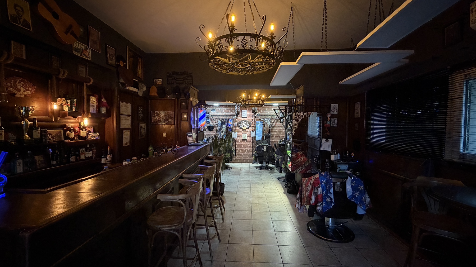 Barbershop interior