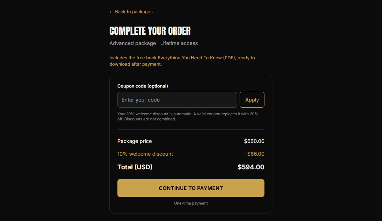 Secure checkout with your details already filled in